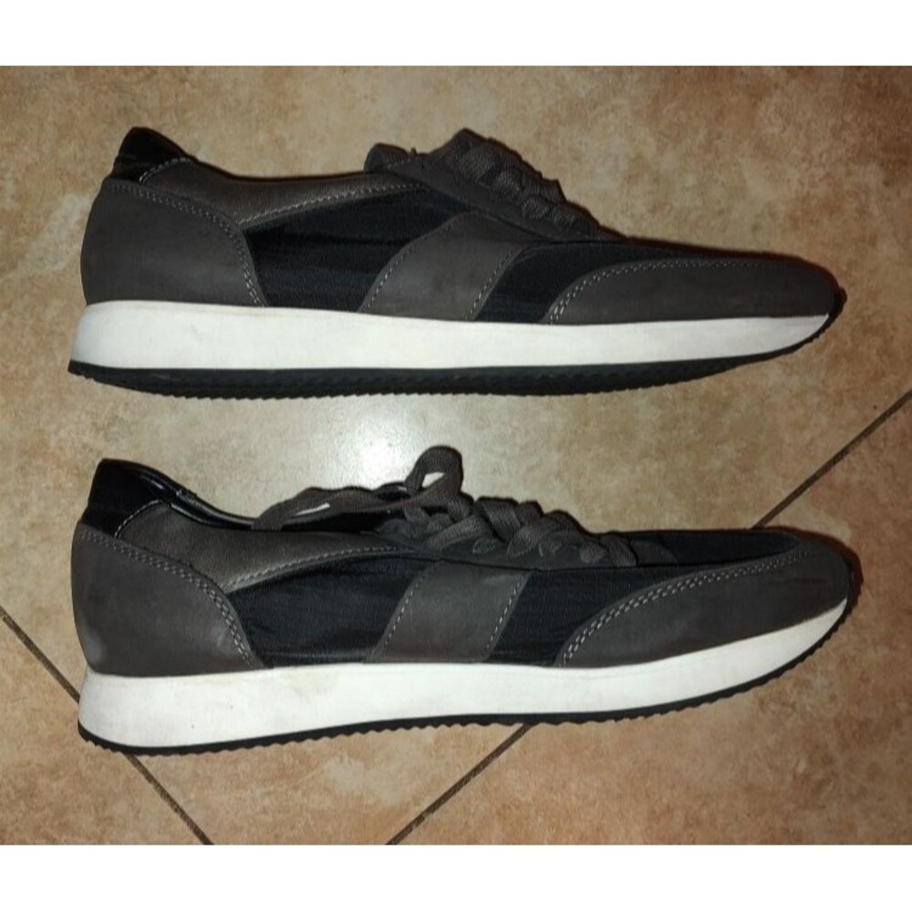 Pre owned Men's Nordstrom Rack Mr James Gray Black Lightweight Sneakers Size 10M